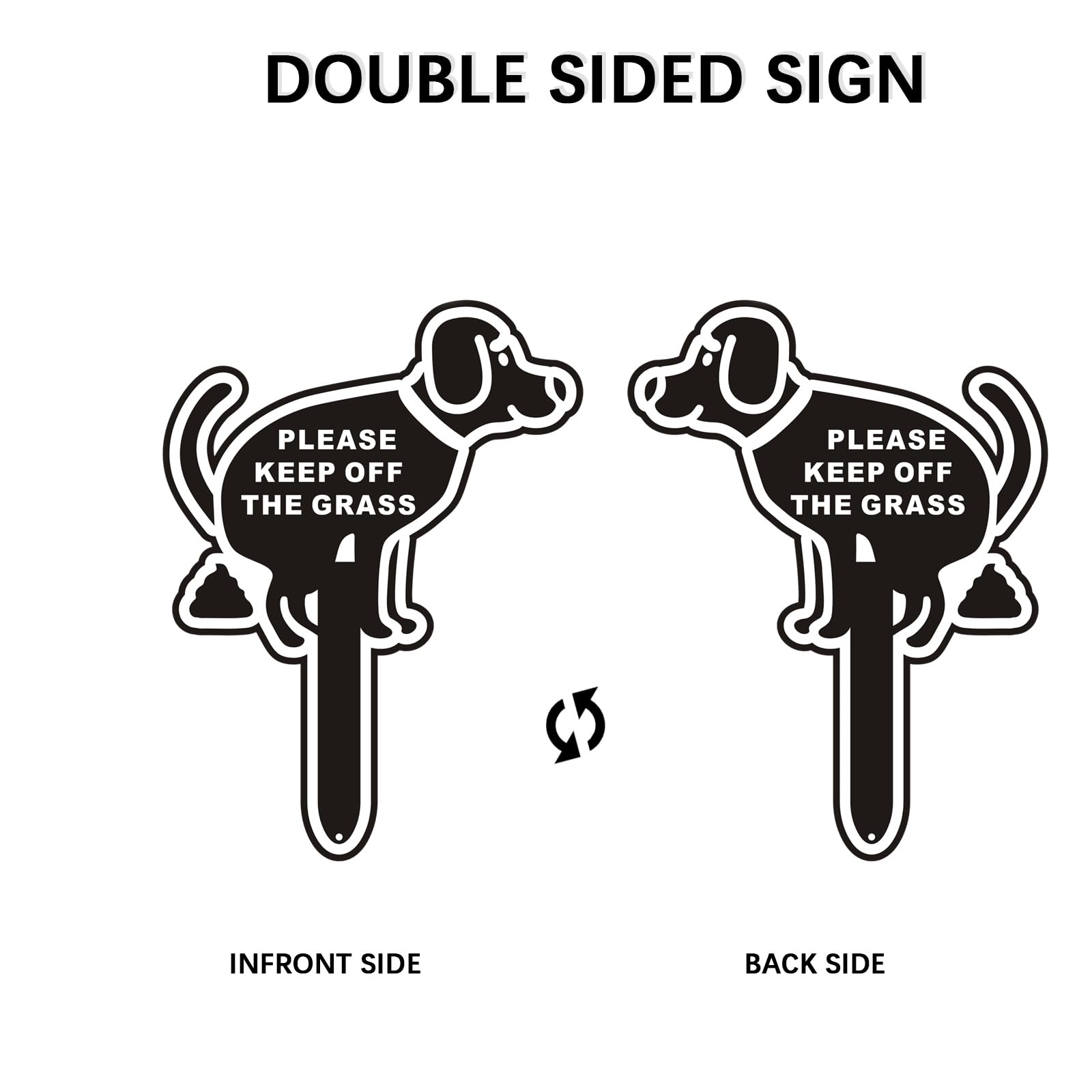 Bapikue yard sign protects greenery while remaining reusable and durable.