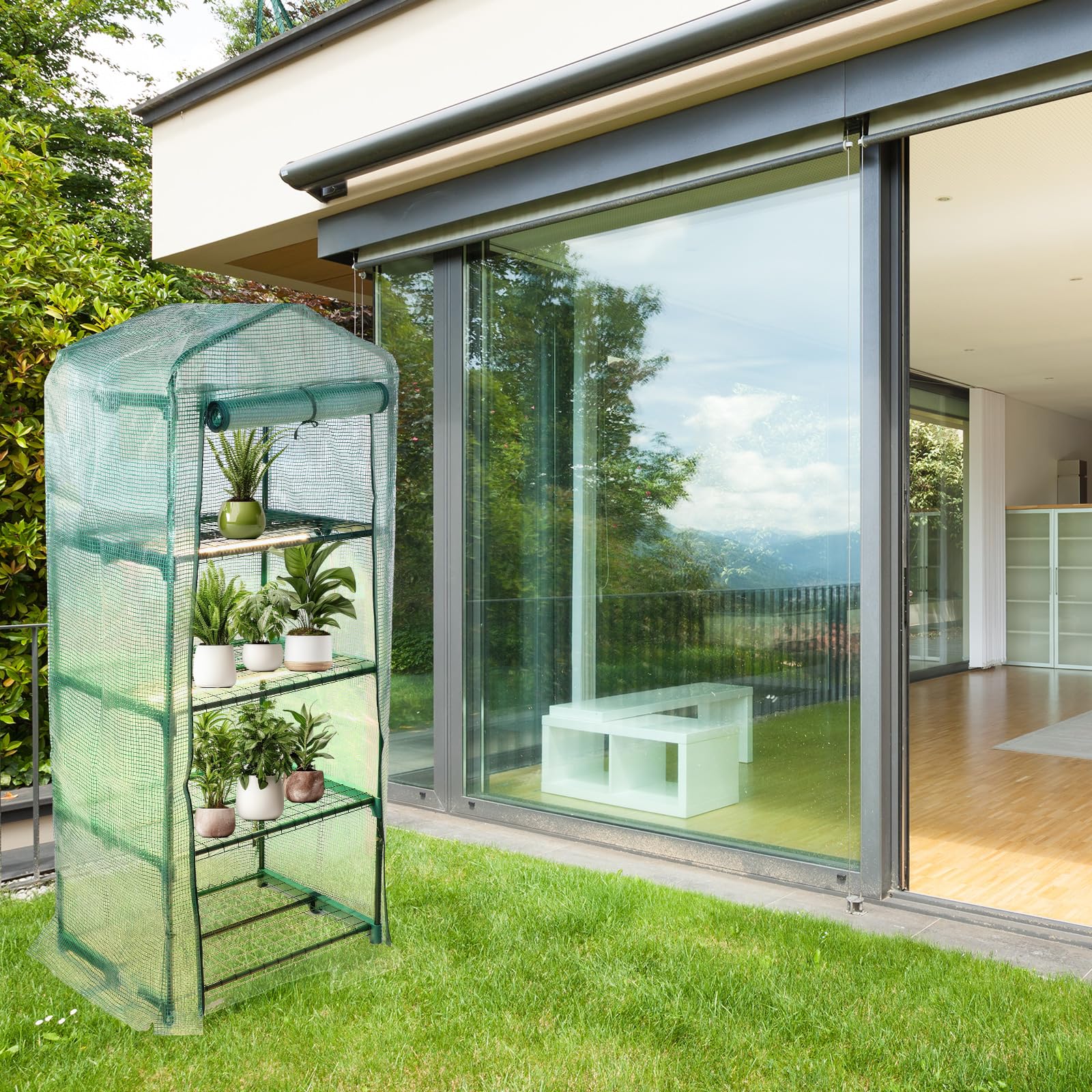 Baquler indoor-outdoor use suited for seeds, seedlings, and small potted plants.