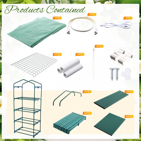 Baquler mini greenhouse roll-up door facilitates easy airflow and adjustable ventilation.