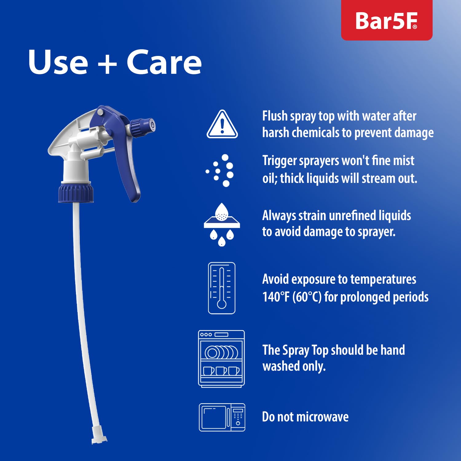 Bar5F compatibility with 16–32 oz bottles for versatile use