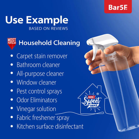 Bar5F ergonomic spray bottle with comfortable grip for extended use