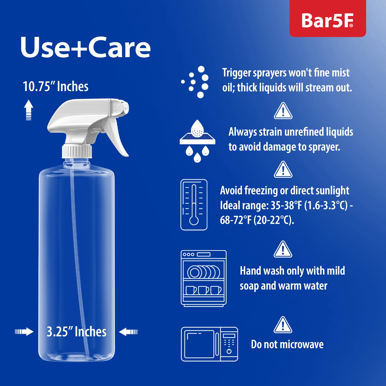 Bar5F multi-use spray ideal for garden, cleaning, and car care