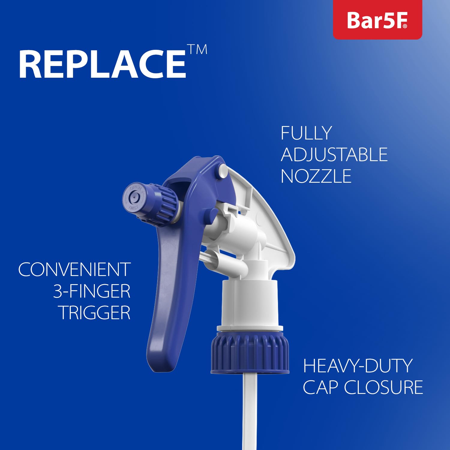 Bar5F multi-use cleaning application on surfaces like countertops and windows