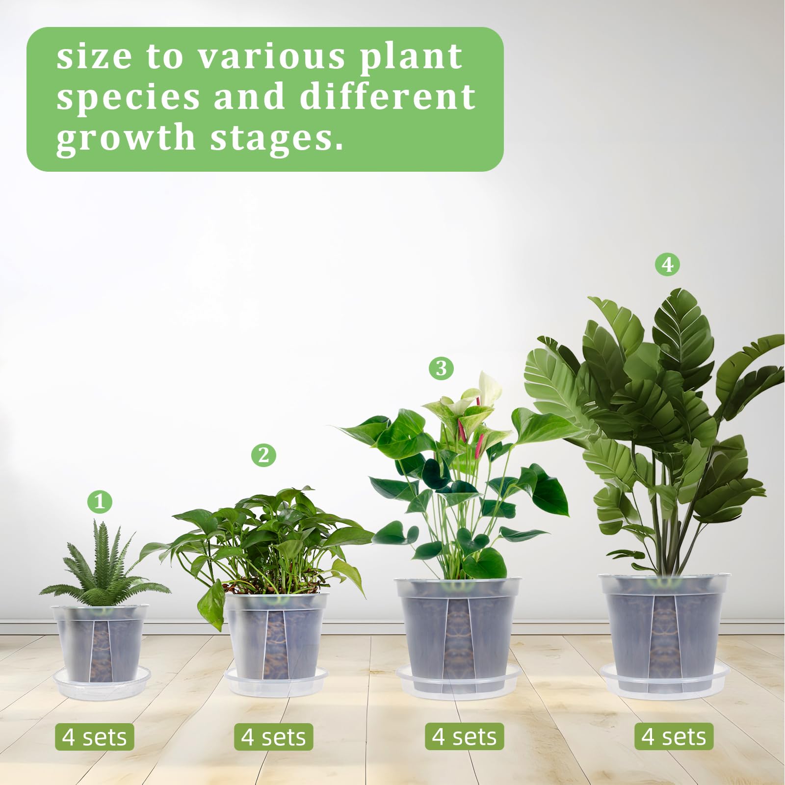 Barafat seedling pots and trays organization kit.