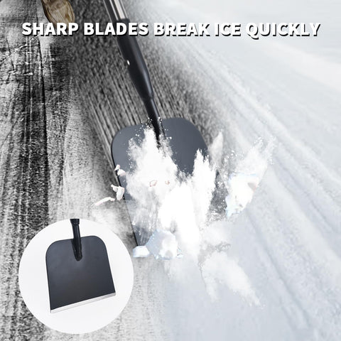 BARAYSTUS 59inch floor scraper with long reach for easy walkway cleaning