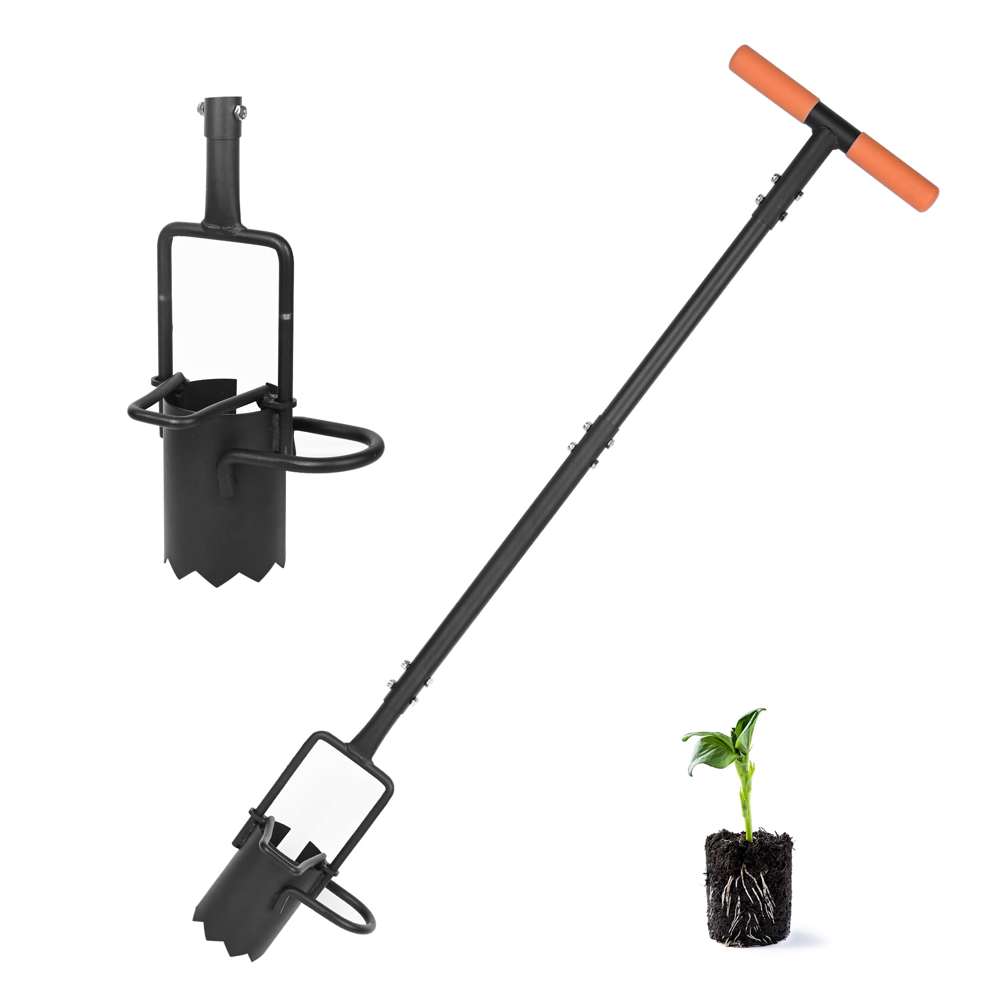 BARAYSTUS bulb planter tool long handle improves comfort during deep planting