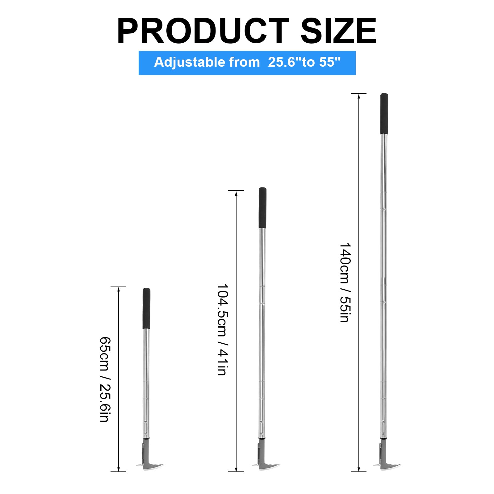 BARAYSTUS crack weeder clears gaps up to 2 inches deep