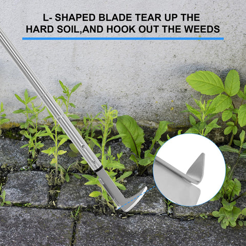 BARAYSTUS Crack Weeder's anti-rust coating keeps blades clean and durable