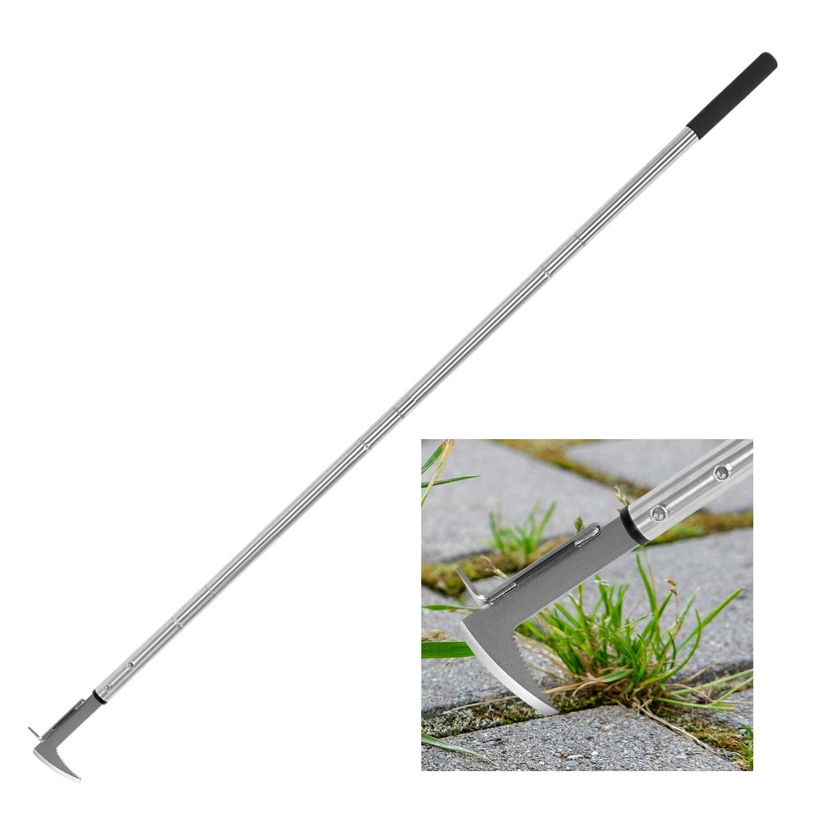 BARAYSTUS Crack Weeder with sharp L-shaped blades for precise crack clearing