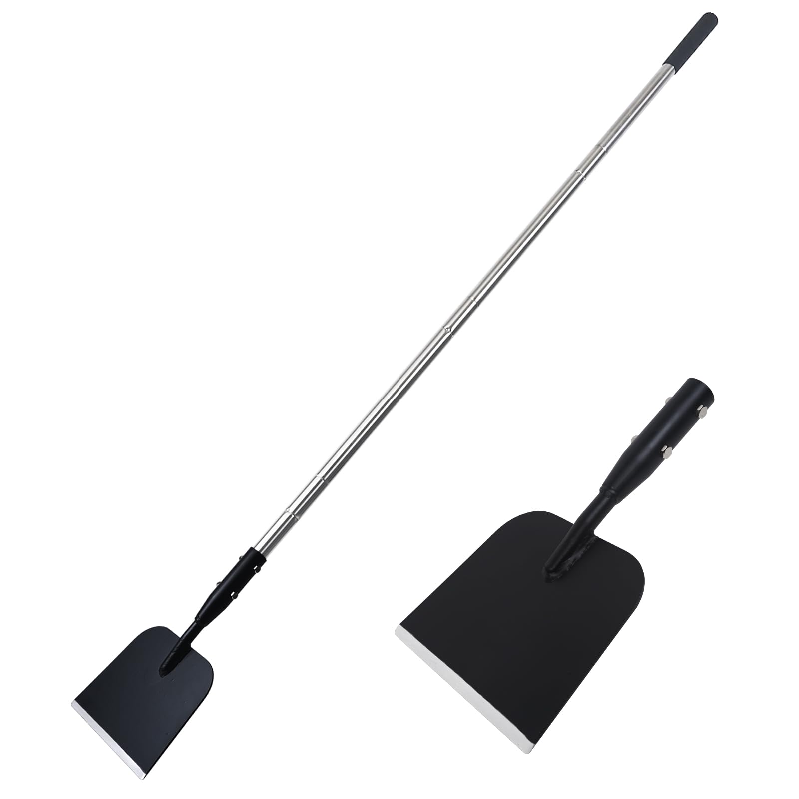BARAYSTUS flat shovel with adjustable-handle for year-round cleaning