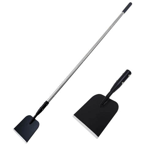 BARAYSTUS flat shovel with adjustable-handle for year-round cleaning