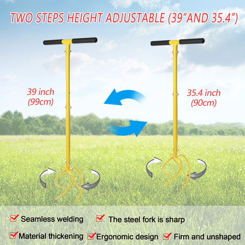 BARAYSTUS garden tiller with curve tines for smooth digging.
