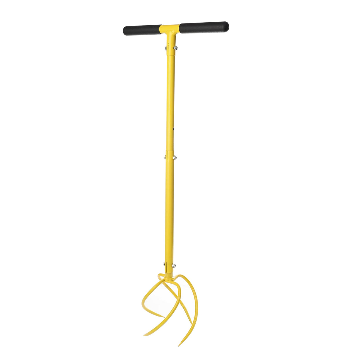 BARAYSTUS garden tiller with deep-dig tines loosens soil quickly.