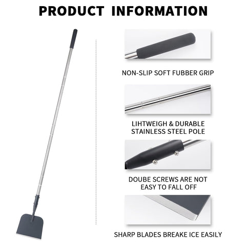 BARAYSTUS lightweight snow shovel for quick, portable snow cleanup