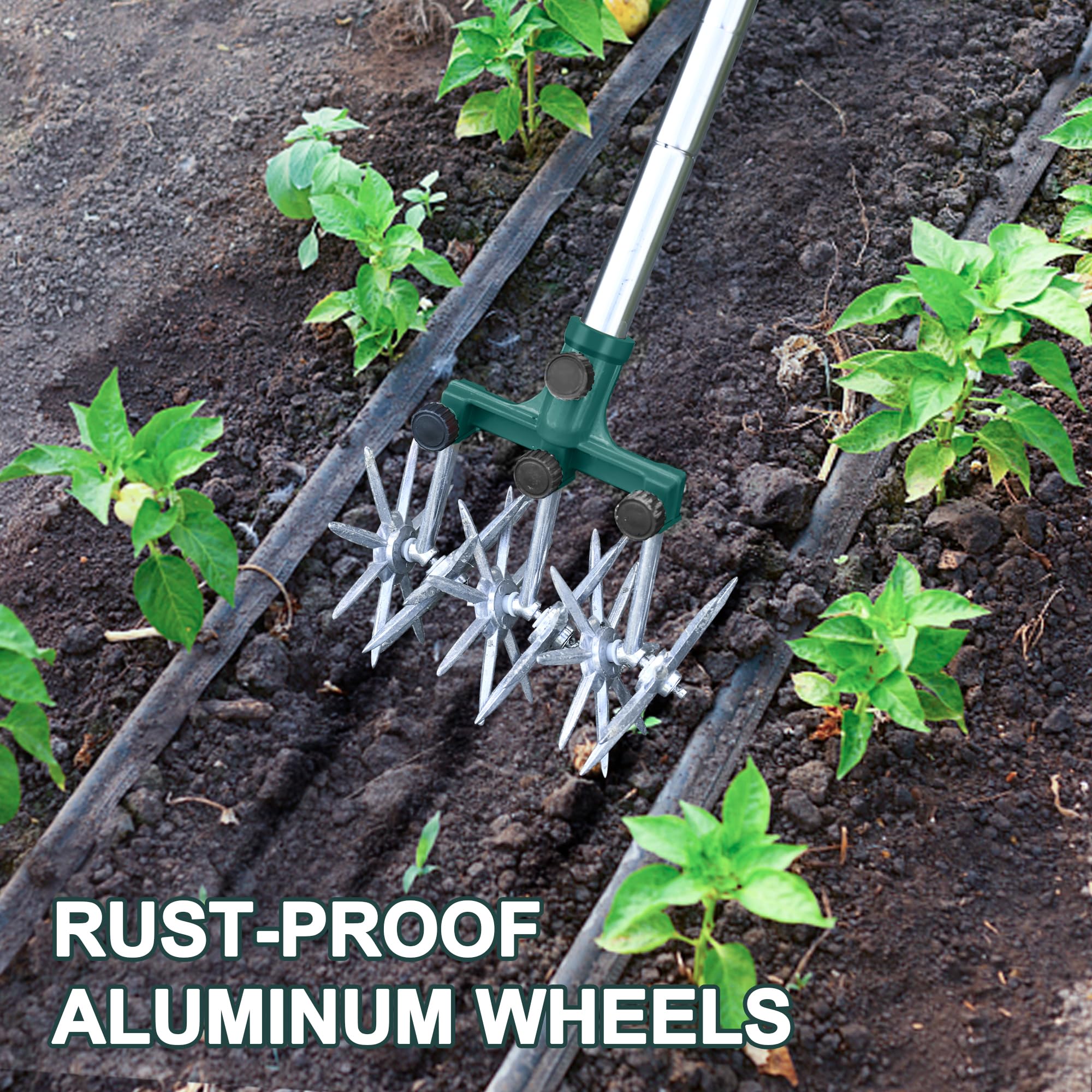BARAYSTUS Rotary Cultivator ergonomic grip for comfortable handling.