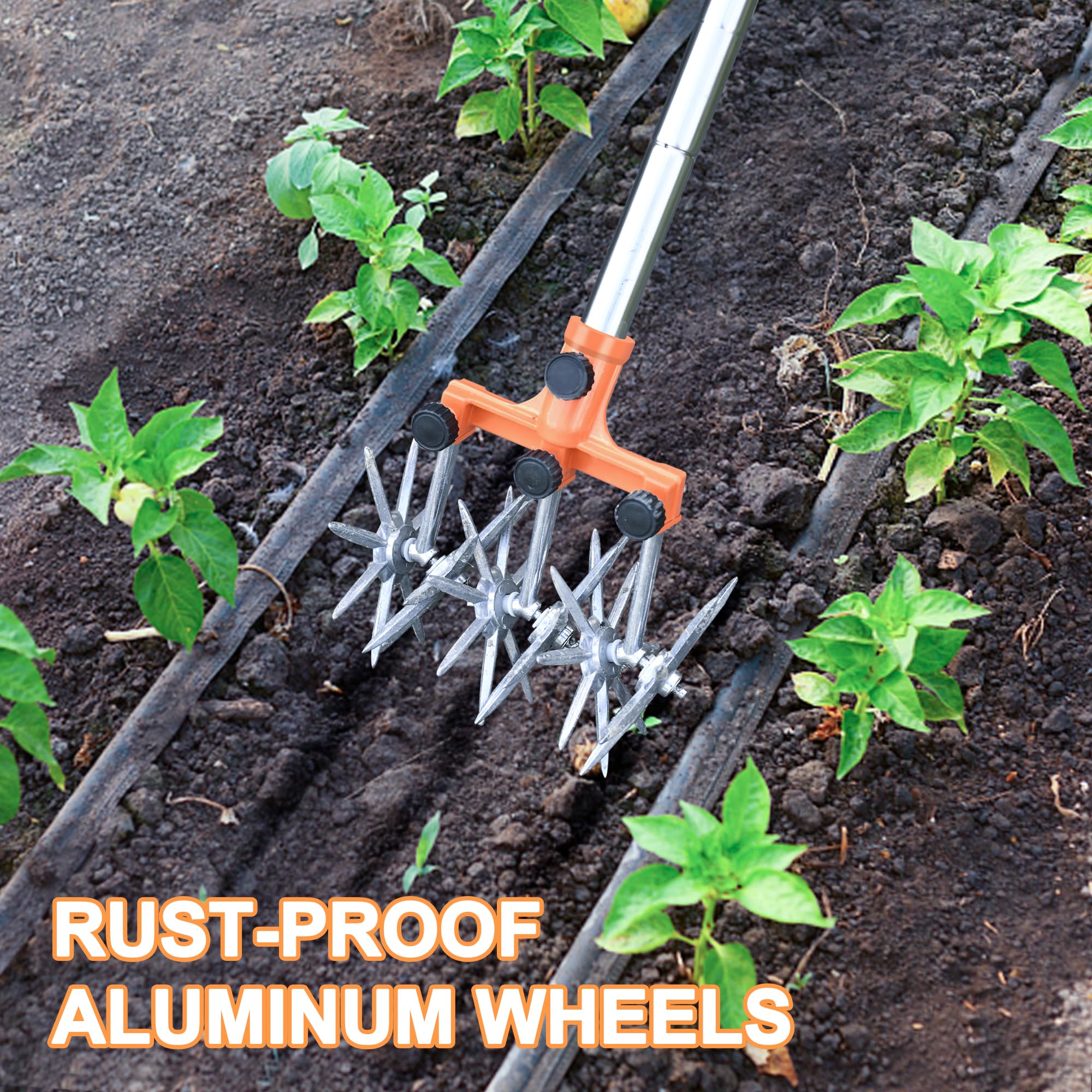 BARAYSTUS four-section stainless steel poles set a comfortable work length
