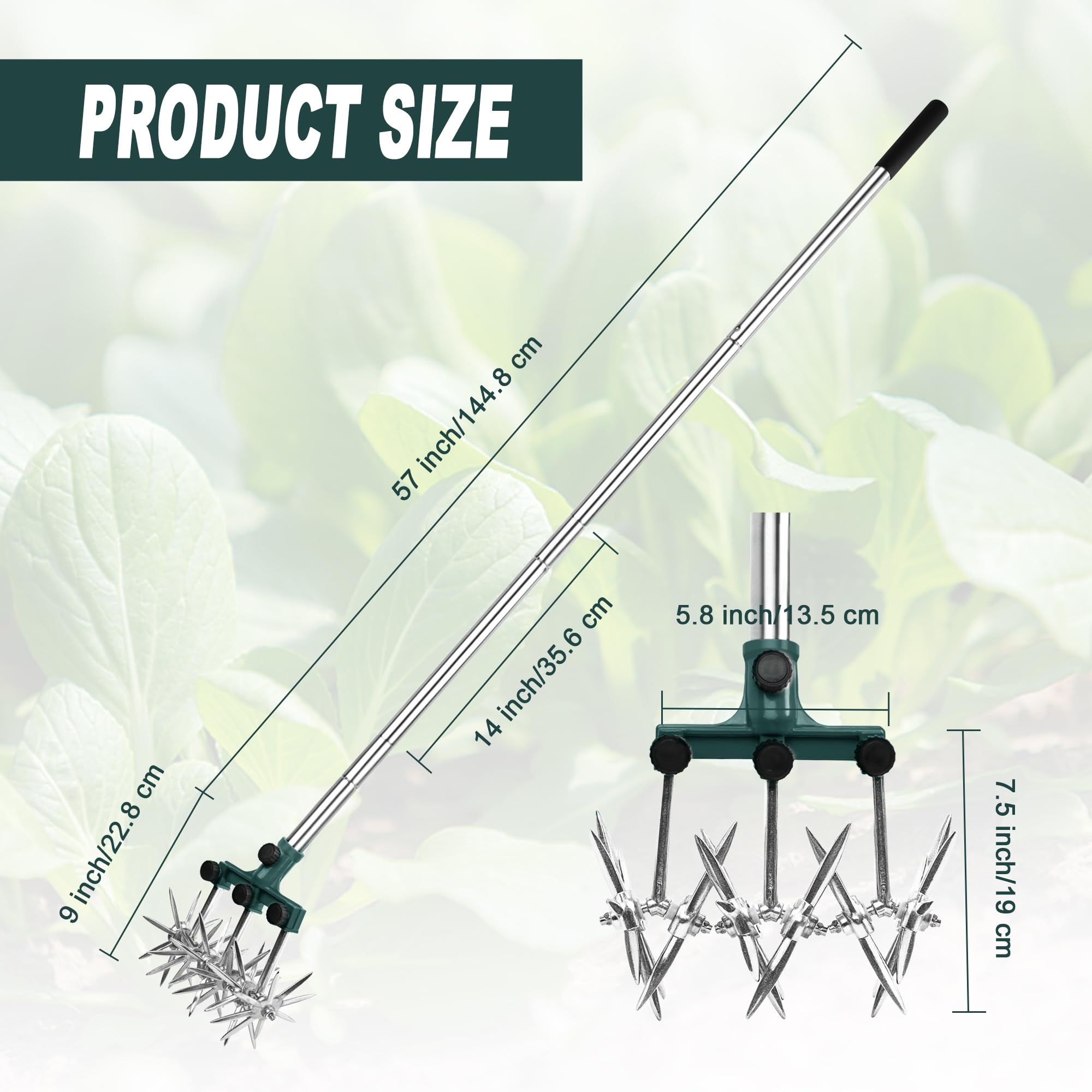 BARAYSTUS Rotary Cultivator with interchangeable blades enables versatile soil work.
