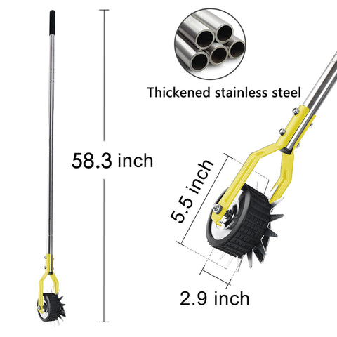 BARAYSTUS stainless steel handle provides sturdy, comfortable grip.