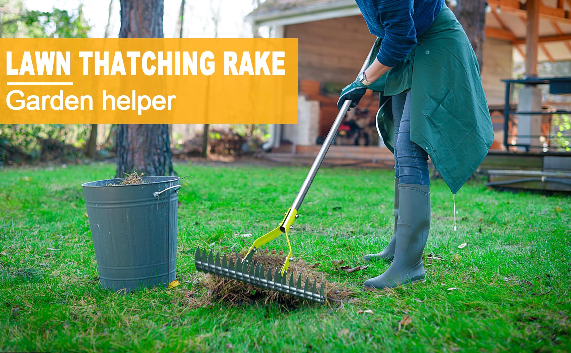BARAYSTUS Stainless steel handle provides sturdy, comfortable grip during gardening tasks.