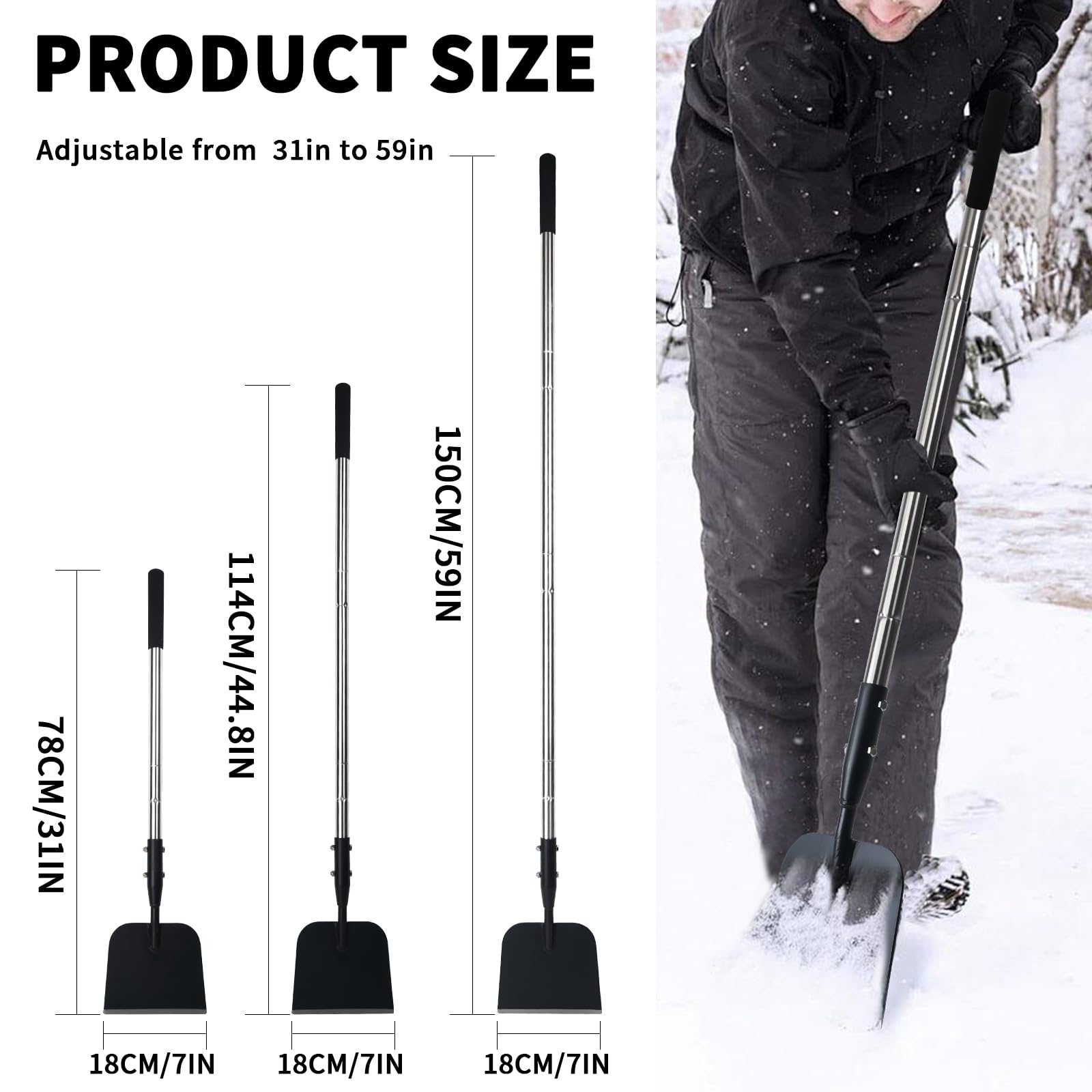 BARAYSTUS weed remover tool suitable for digging and ground leveling