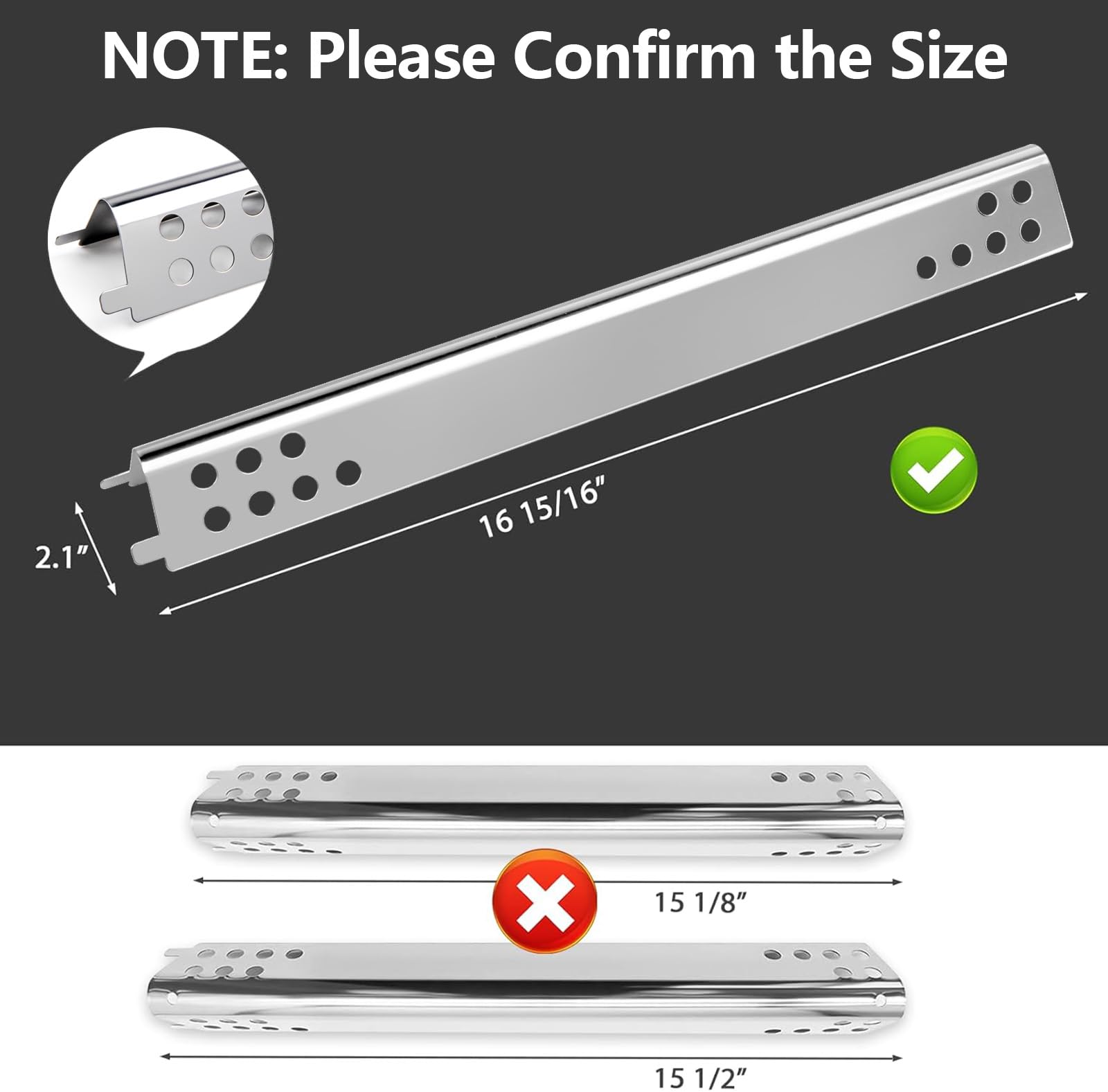 Barbqtime burner kit for Char-Broil 2-burner enables easy replacement via two packs