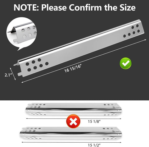 Barbqtime burner kit for Char-Broil 2-burner enables easy replacement via two packs