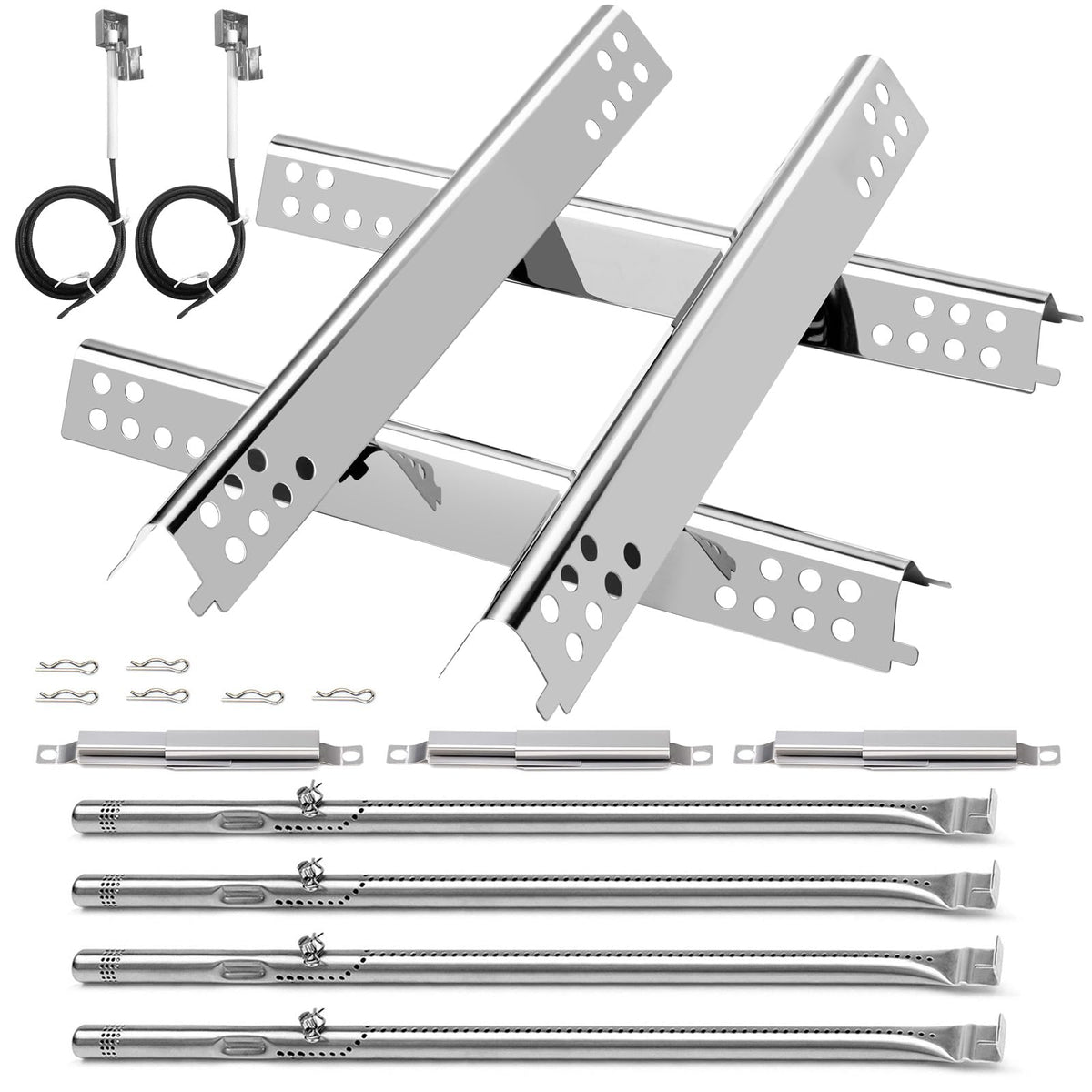 Barbqtime burner kit for Char-Broil 4-burner grills enhances even heat distribution