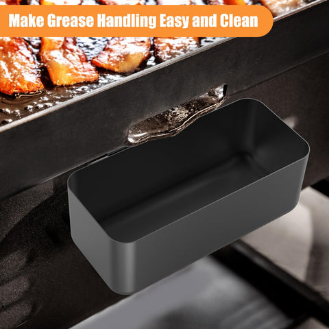 Barbqtime easy-clean grease cup with a smooth surface cleans quickly.
