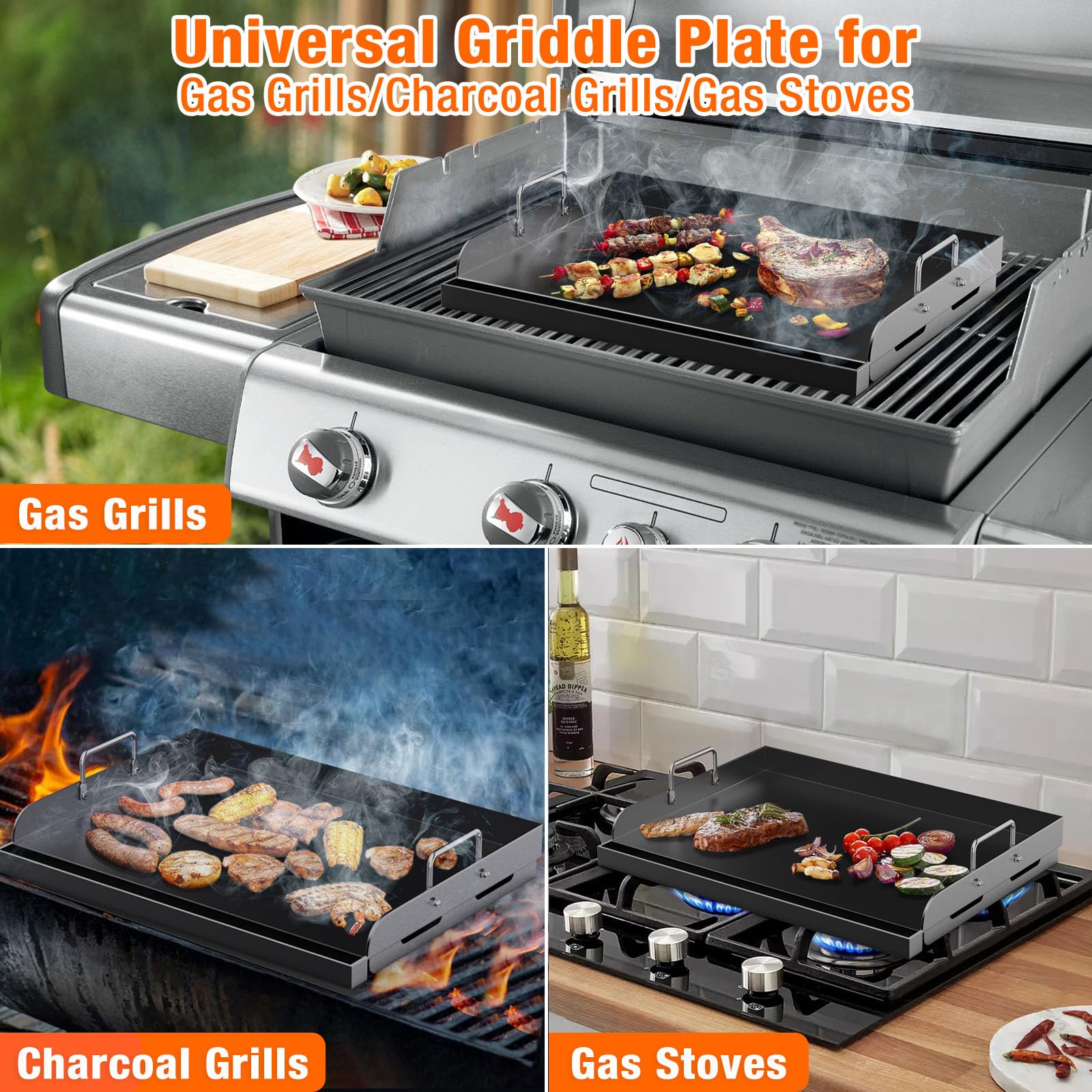 Barbqtime griddle even heat distribution for breakfast to teppanyaki
