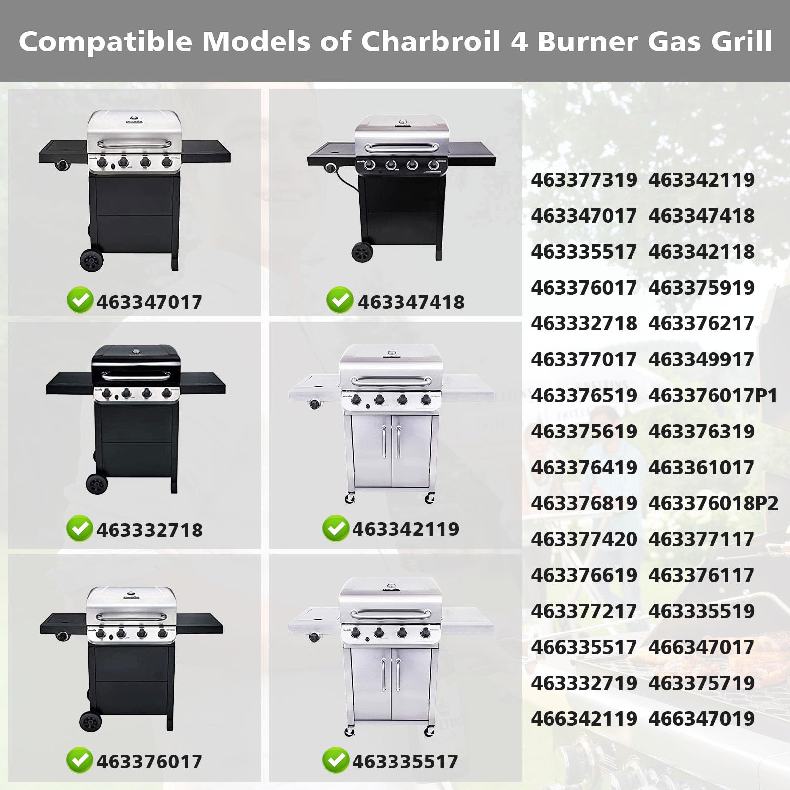 Barbqtime heat plate set for Char-Broil 4-burner grills improves durability and cleanup