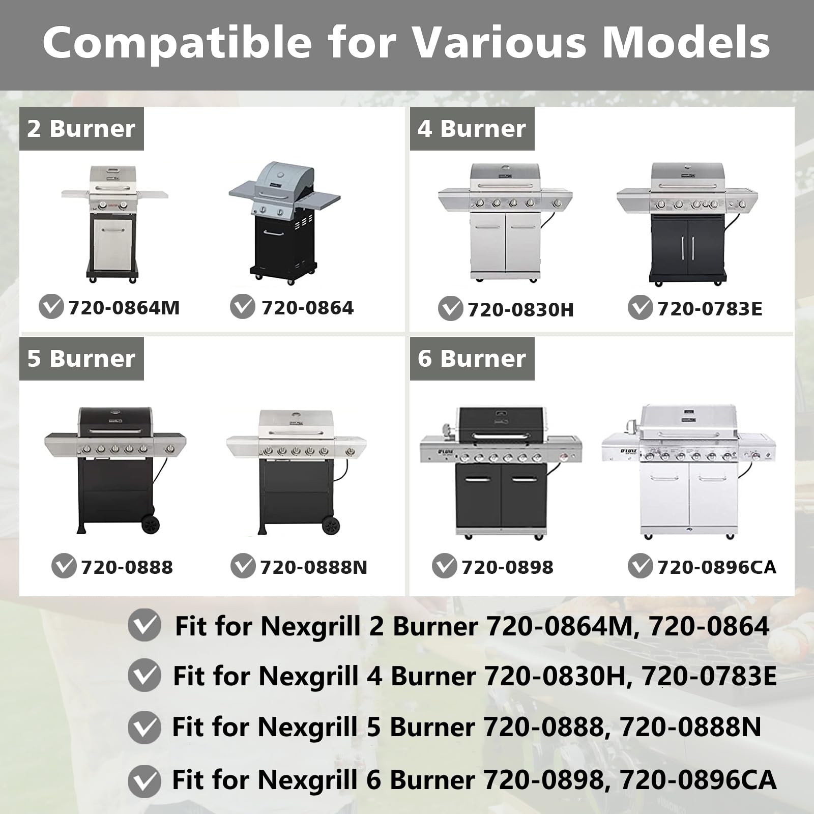 Barbqtime Nexgrill 4-burner heat plate provides even heat and easy cleaning