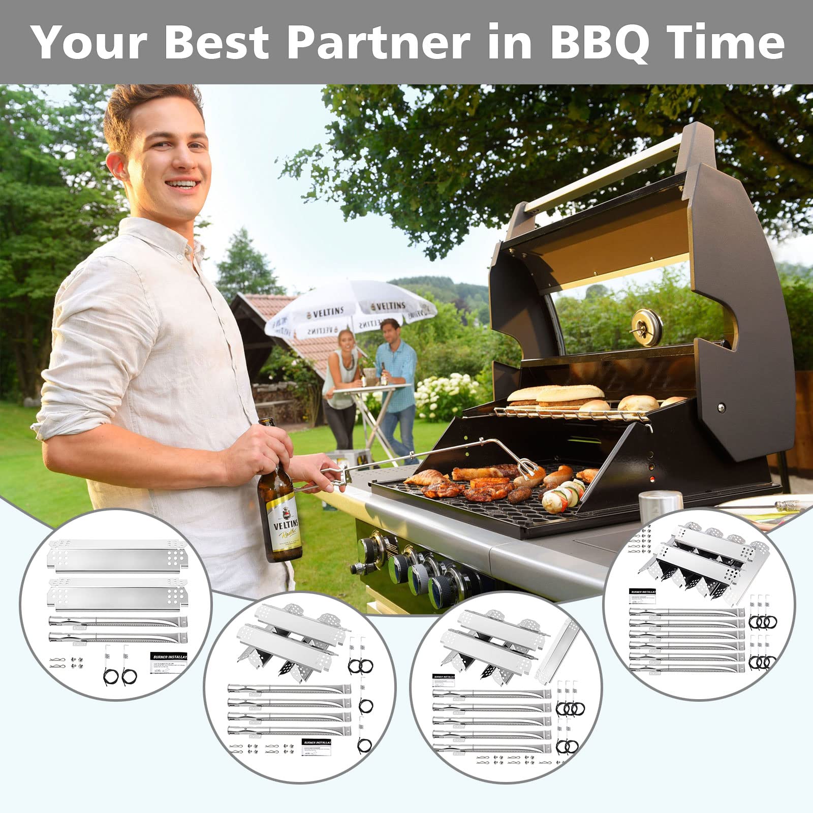 Barbqtime Nexgrill 6-burner burner provides upgrade options