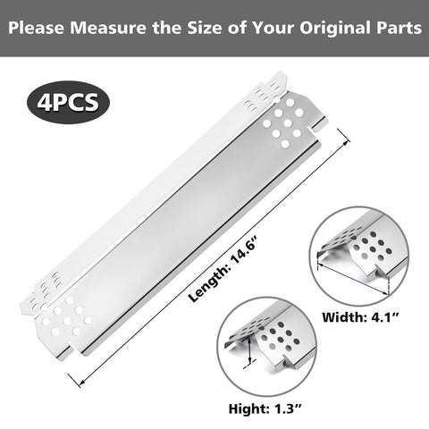 Barbqtime Nexgrill heat plate 4-pack highlighting easy cleanup and long wear.