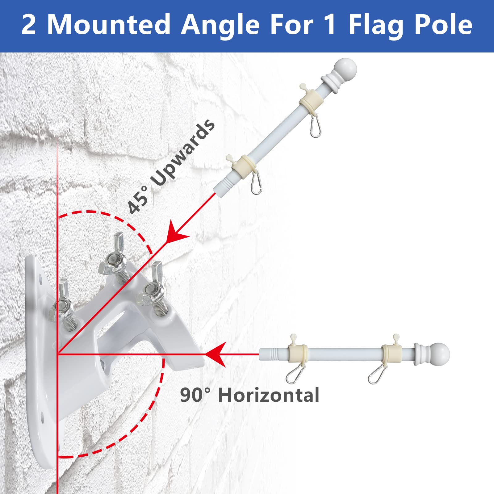 Barcetine anti-wrap ring clips prevent tangling during wind