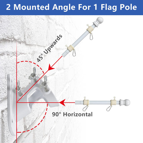 Barcetine complete flag pole kit with mounting bracket for easy setup