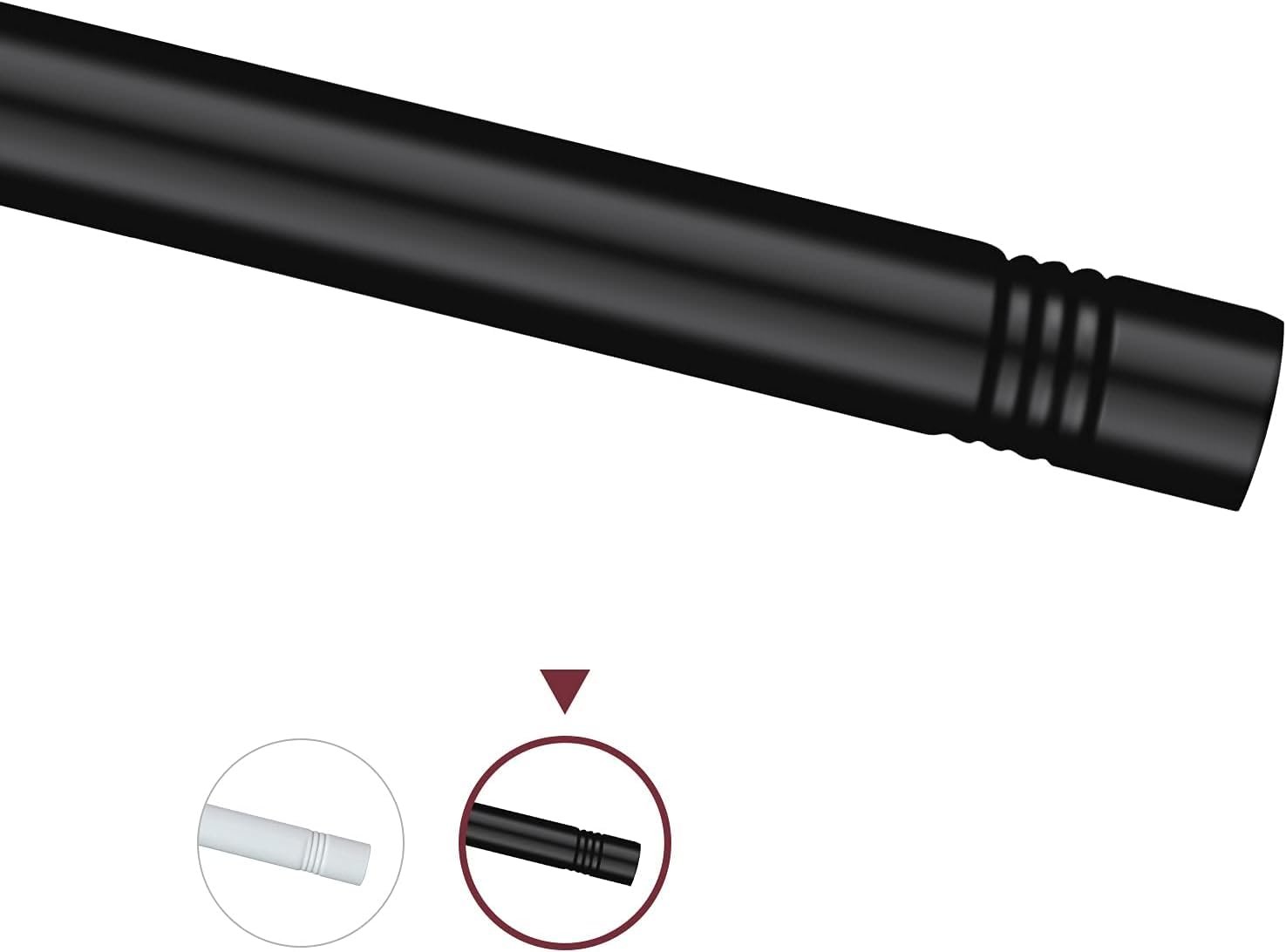 Barcetine flag pole kit extension set 2-pack in black for flexible height.
