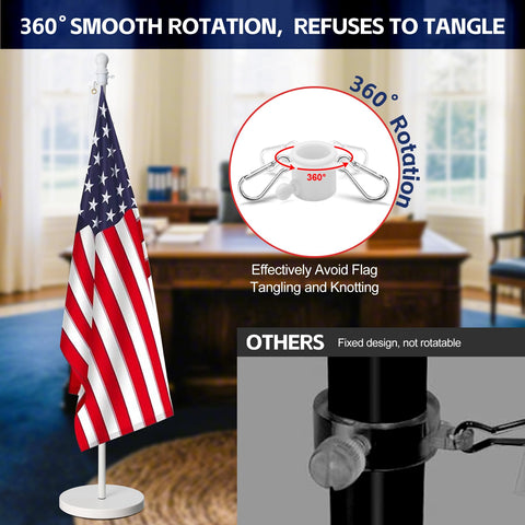 Barcetine flag stand base assembly is quick and tool-free