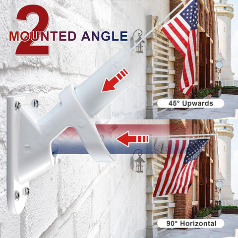Barcetine flag pole kit shown outdoors providing a sturdy patriotic display.