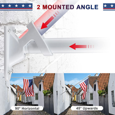 Barcetine rotating flag system keeps the flag unfurled freely.