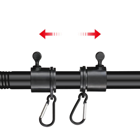 Barcetine safety buckle enables quick, secure mounting on a 1-inch pole outdoors.