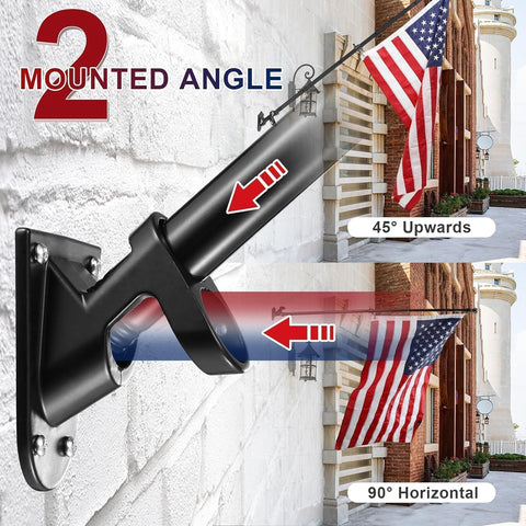 Barcetine tangle-free design keeps flag waving without knots.