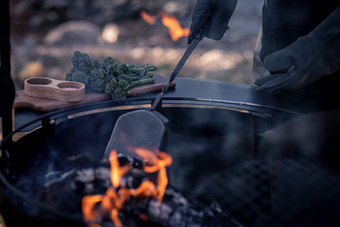 Barebones Cowboy Grill Coal Shovel stylish design complements outdoor cooking area