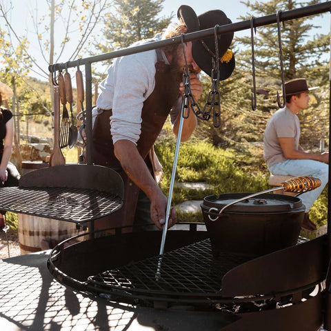 Barebones fire blower enhances campfire grilling with precise airflow and quick ignition.