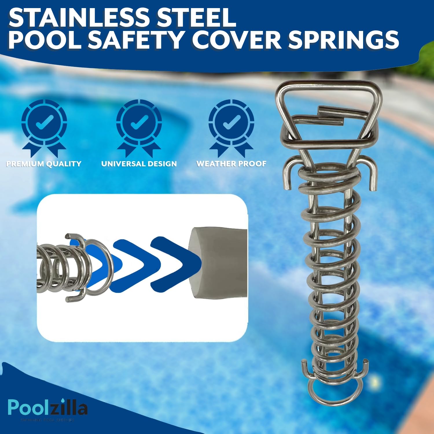 Bargain Brass Poolzilla springs pack of ten for versatile use