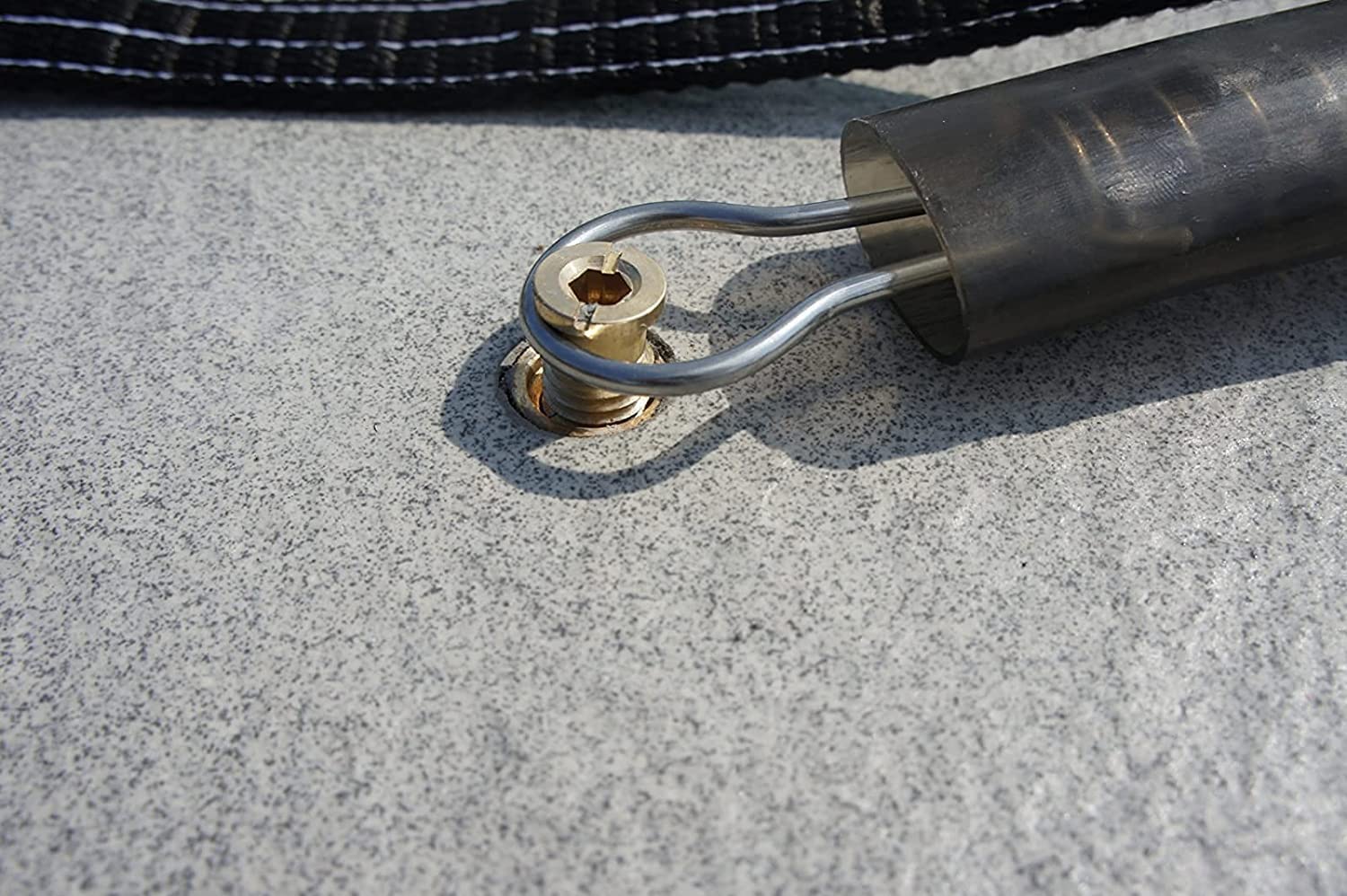 Durable stainless steel keeps your cover locked in during storms and snow