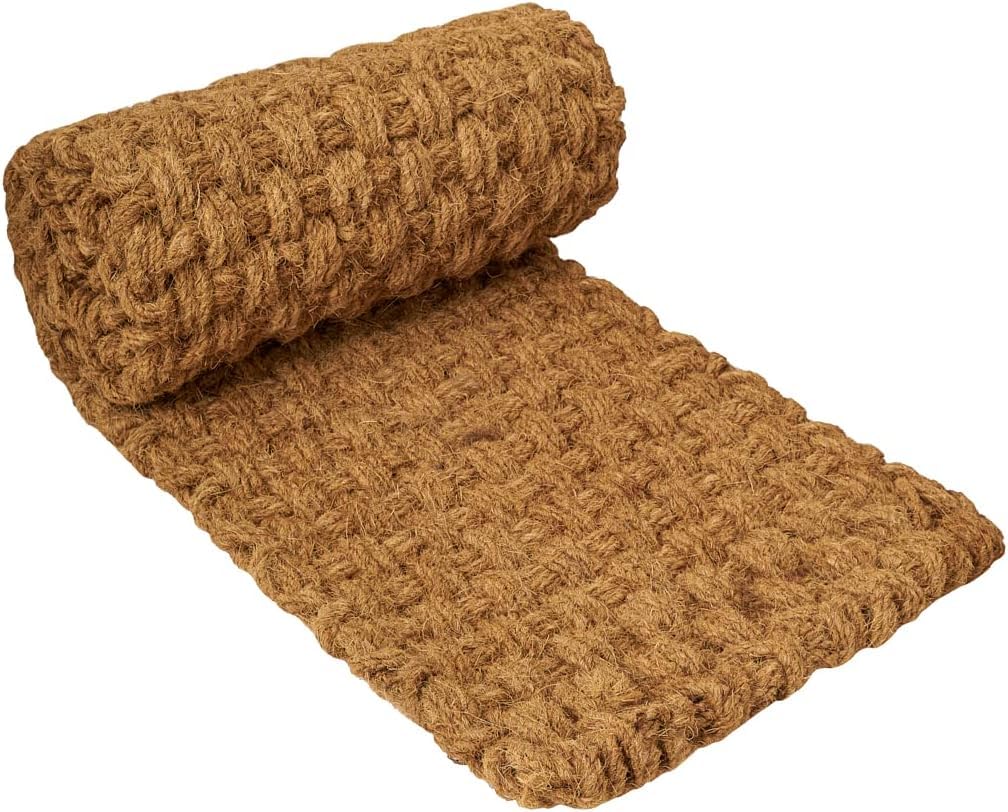 Barien garden pathway coir roll mat with natural fibers for durable, non-slip outdoor use.