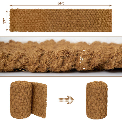Barien outdoor walkway mat demonstrates lightweight, easy-to-roll design for versatile placement.