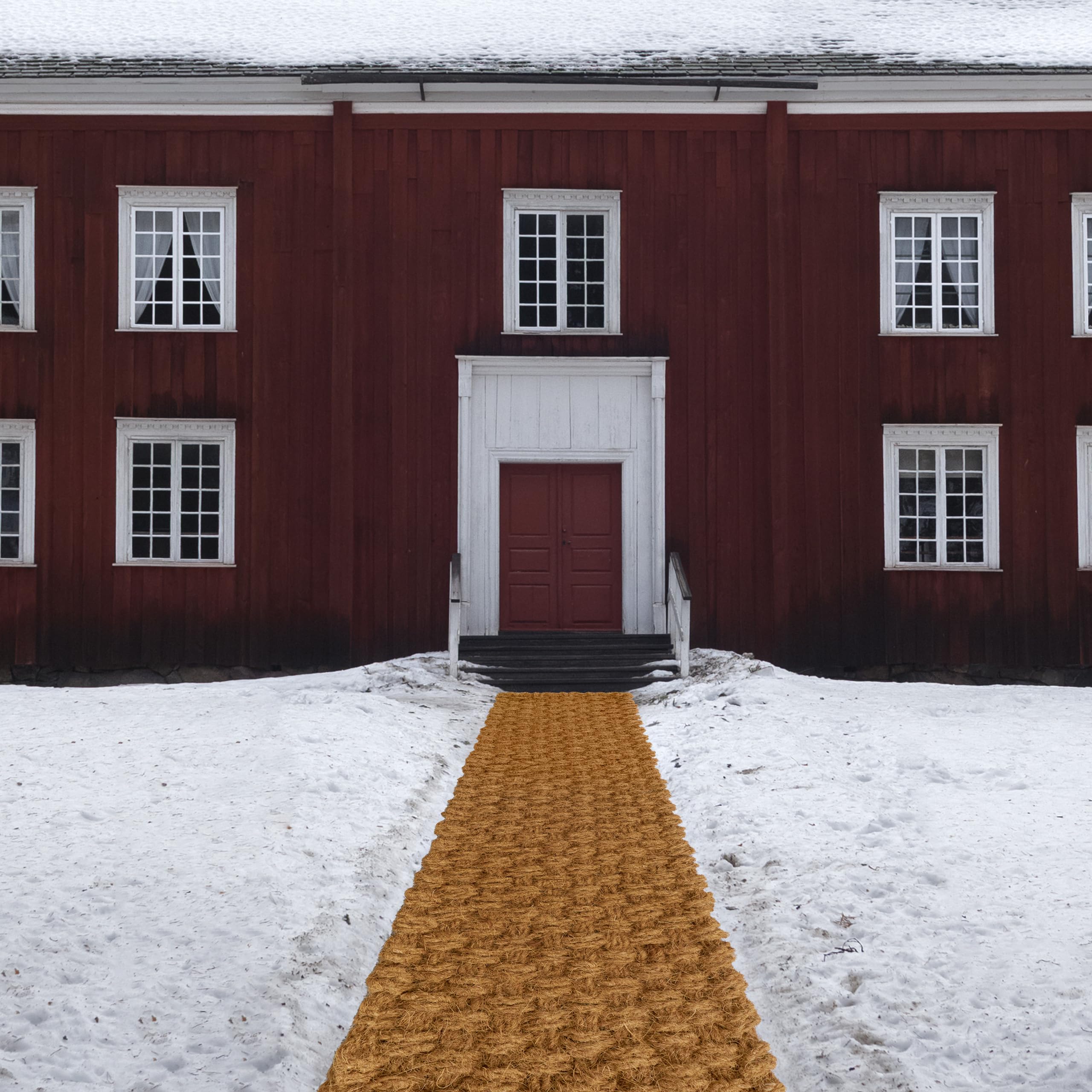 Barien snow mat for walkway shows winter usability and quick deployment.
