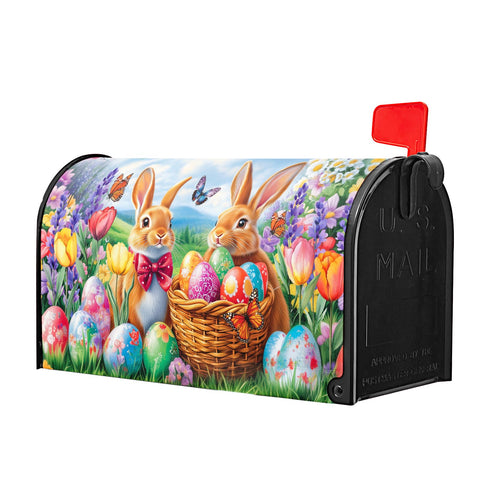 Barneova egg and butterfly print boosts seasonal decoration for mailboxes.