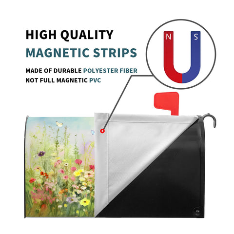 Barneova easy installation with magnetic strips for quick mailbox cover changes